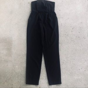 NY&CO strapless jumpsuit | black (8) with pockets